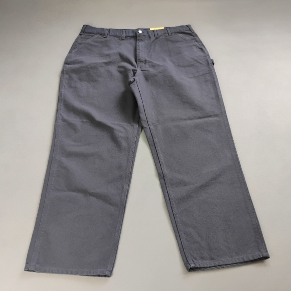 Carhartt Cargo Resistant Work Loose Fit Pants Mens Plus 44X32 Blue NWT Canvas